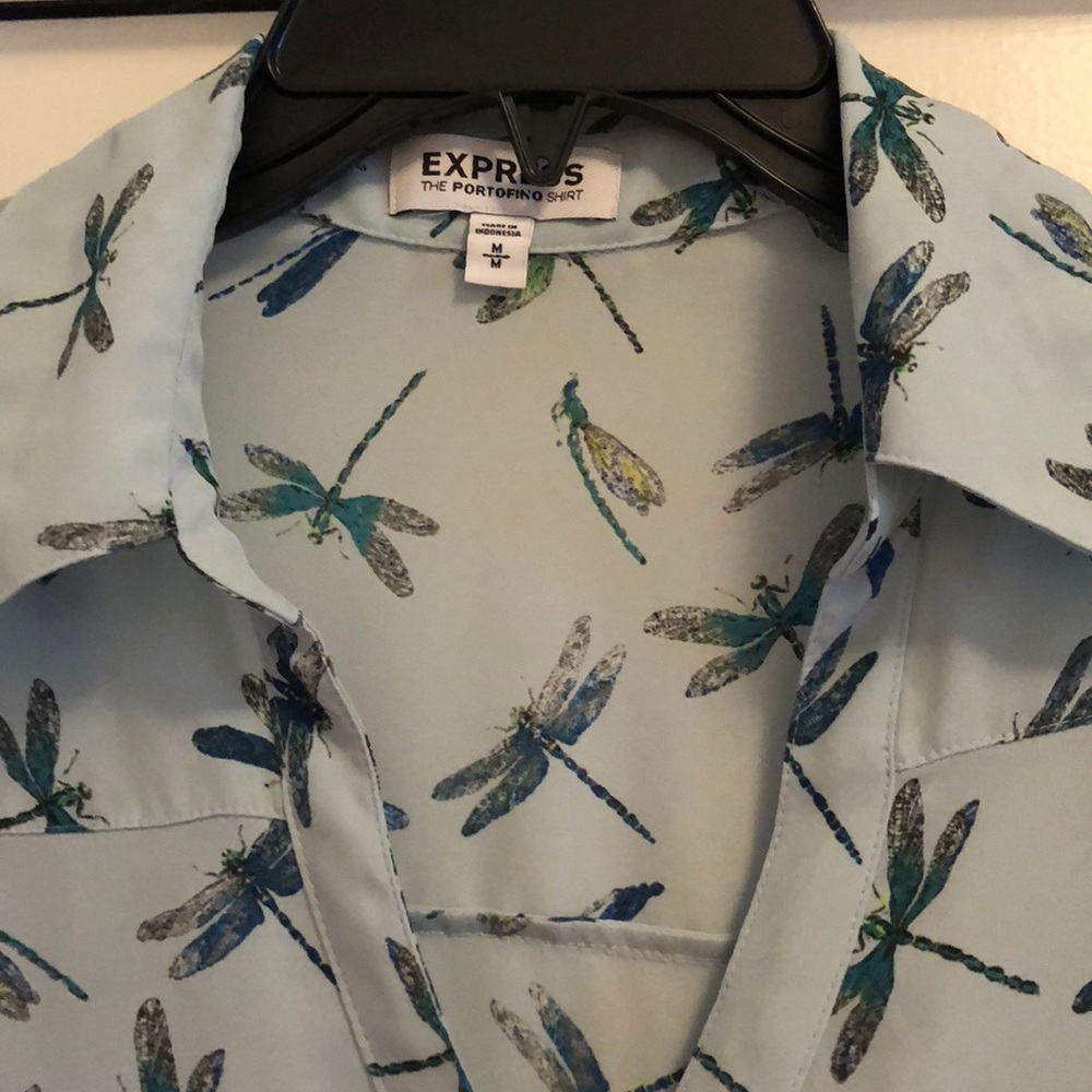 Express light blue blouse